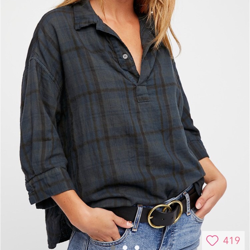 ISO Free People Fisher doublecloth top